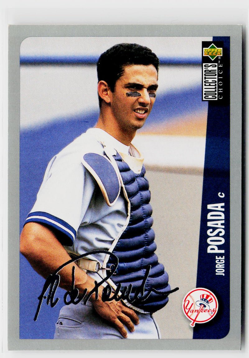 1996 Collector's Choice #636 Jorge Posada Silver Signature-1