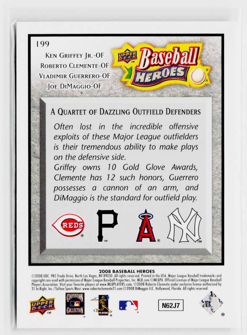 2008 Upper Deck Baseball Heroes #199 Ken Griffey Jr. Roberto Clemente #/399-2