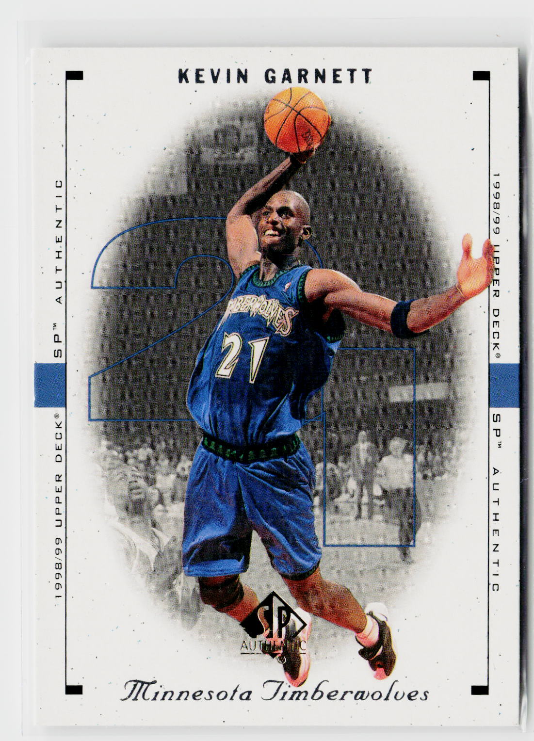 1998-99 SP Authentic #53 Kevin Garnett-1