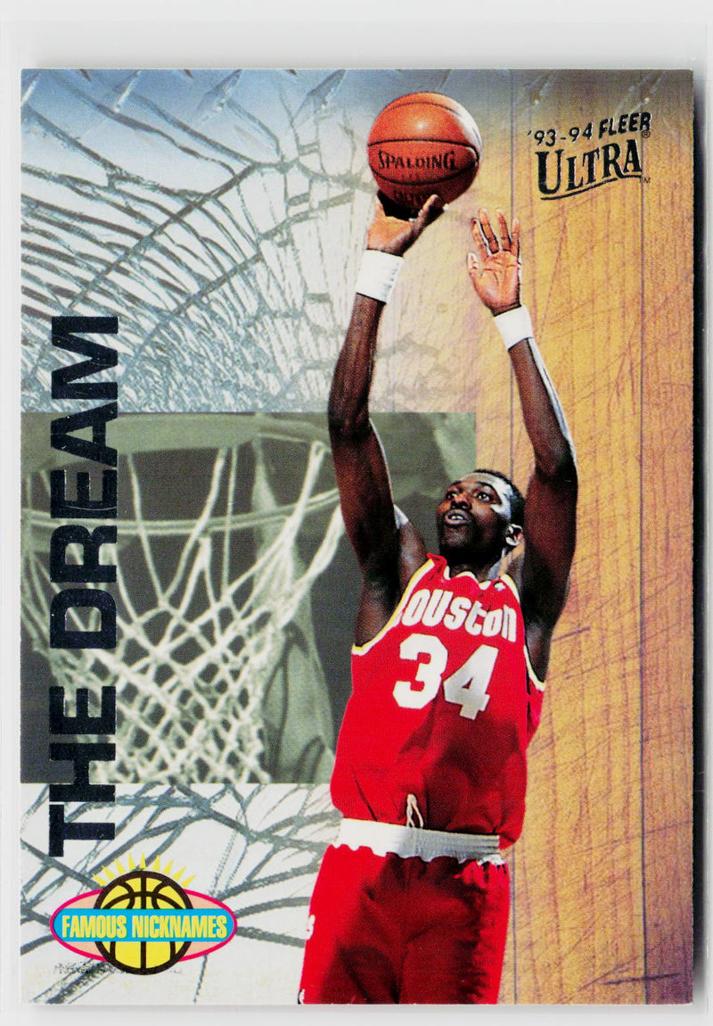 1993-94 Ultra #12 Hakeem Olajuwon Famous Nicknames-1