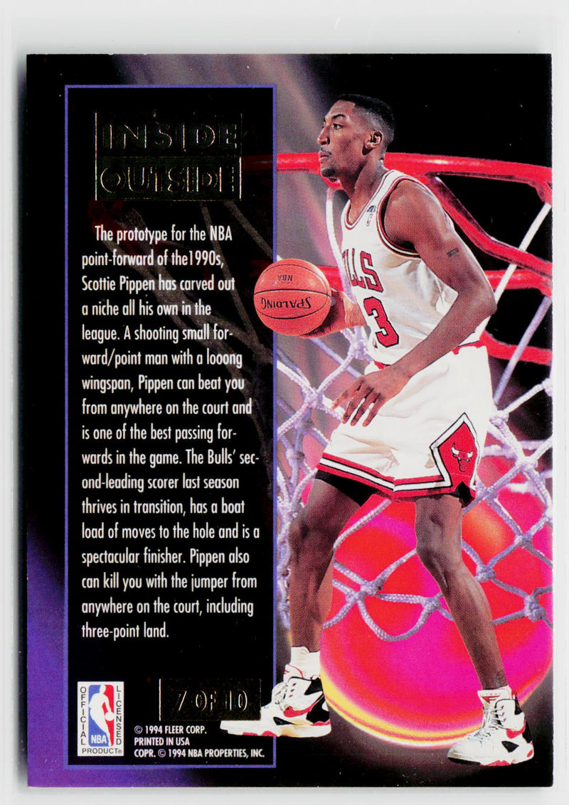 1993-94 Ultra #7 Scottie Pippen Inside Outside-2