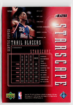 1999-00 SPx #ST10 Scottie Pippen Starscape-2