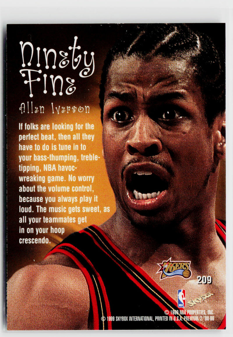 1998-99 SkyBox Premium #209 Allen Iverson-2