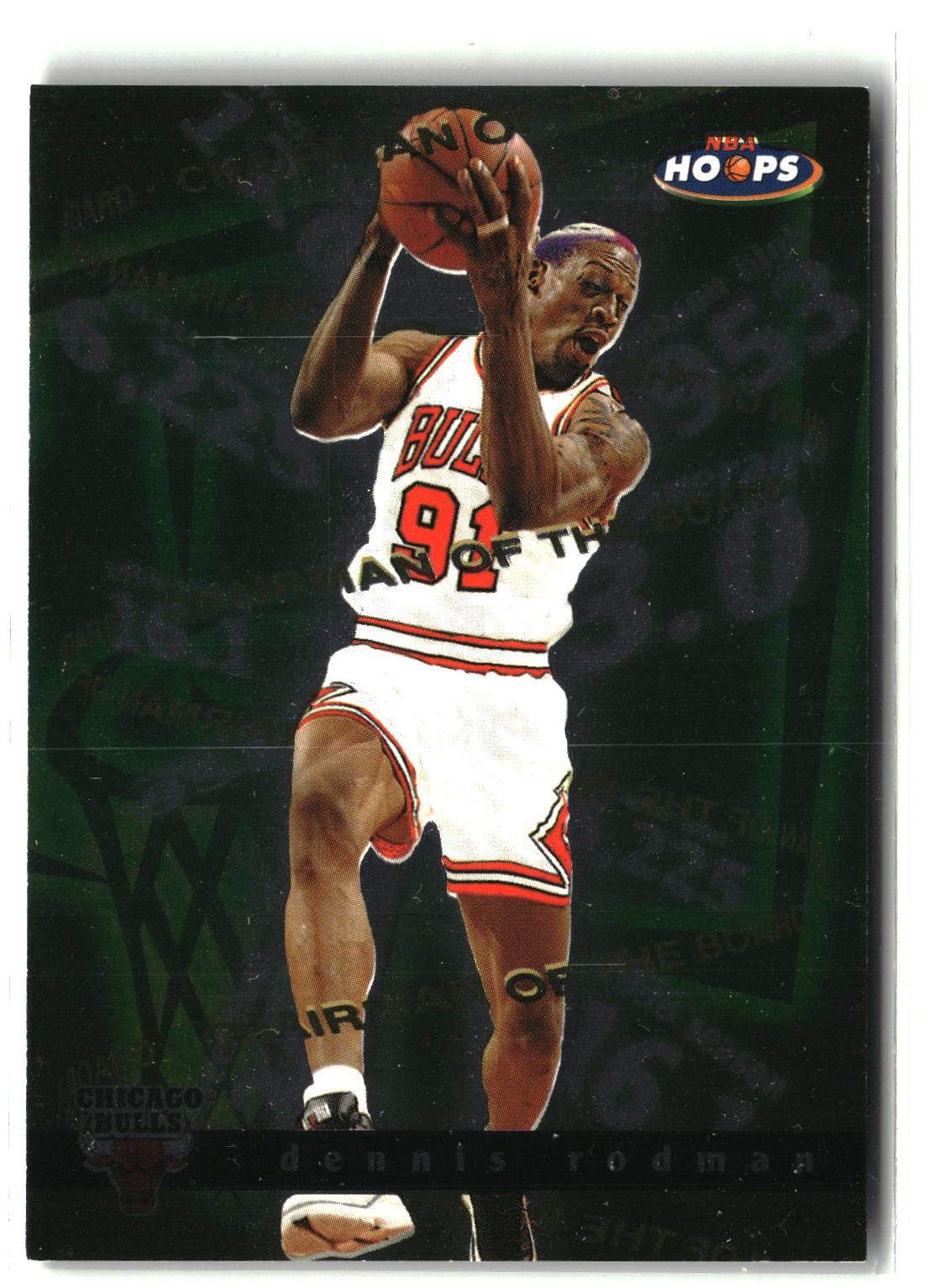 1997-98 Hoops #3 CB Dennis Rodman Chairman of the Boards-1