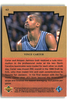 1998 SP Top Prospects #42 Vince Carter-2