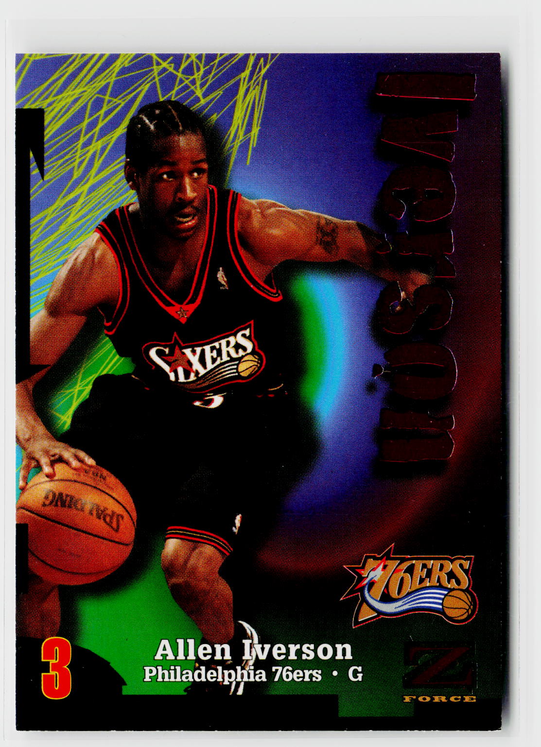 1997-98 SkyBox Z-Force #150 Allen Iverson