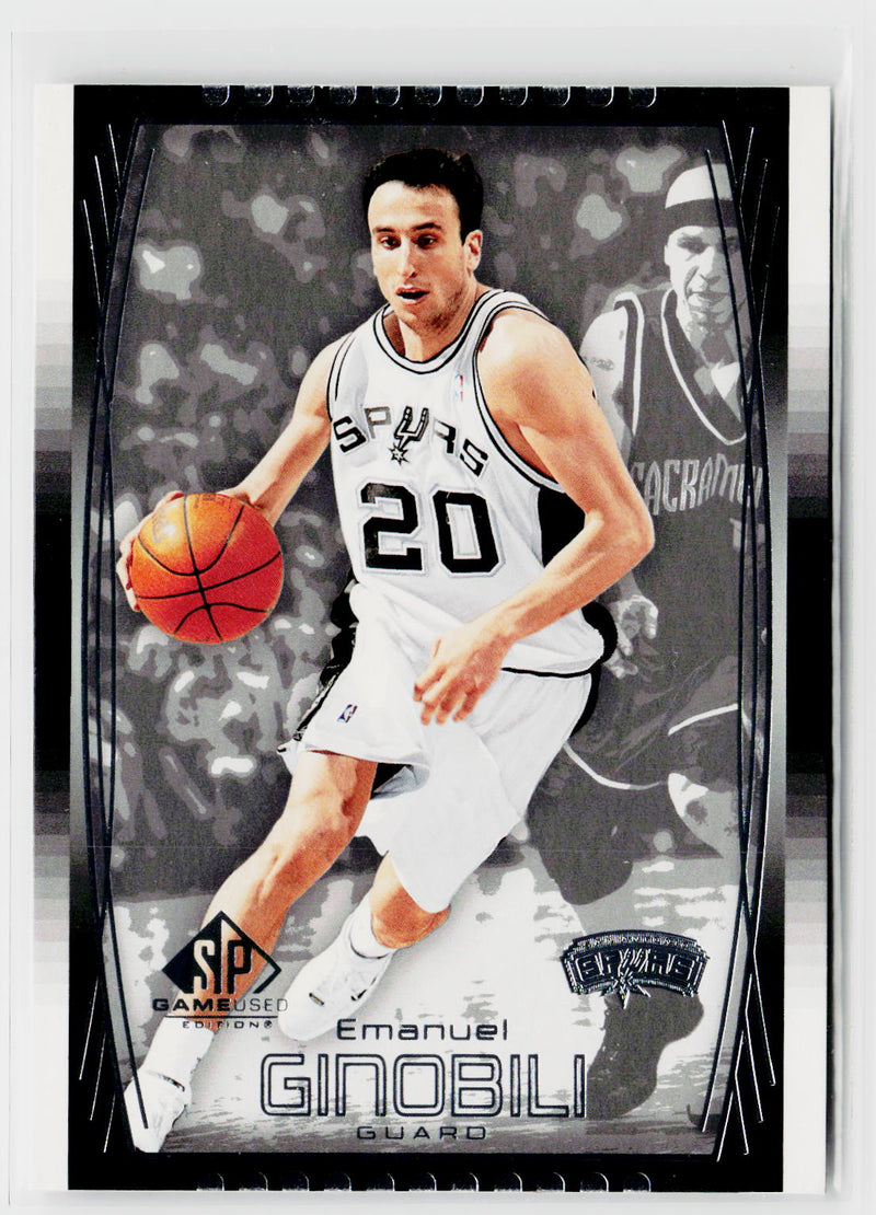 2004-05 SP Game Used #51 Manu Ginobili-1
