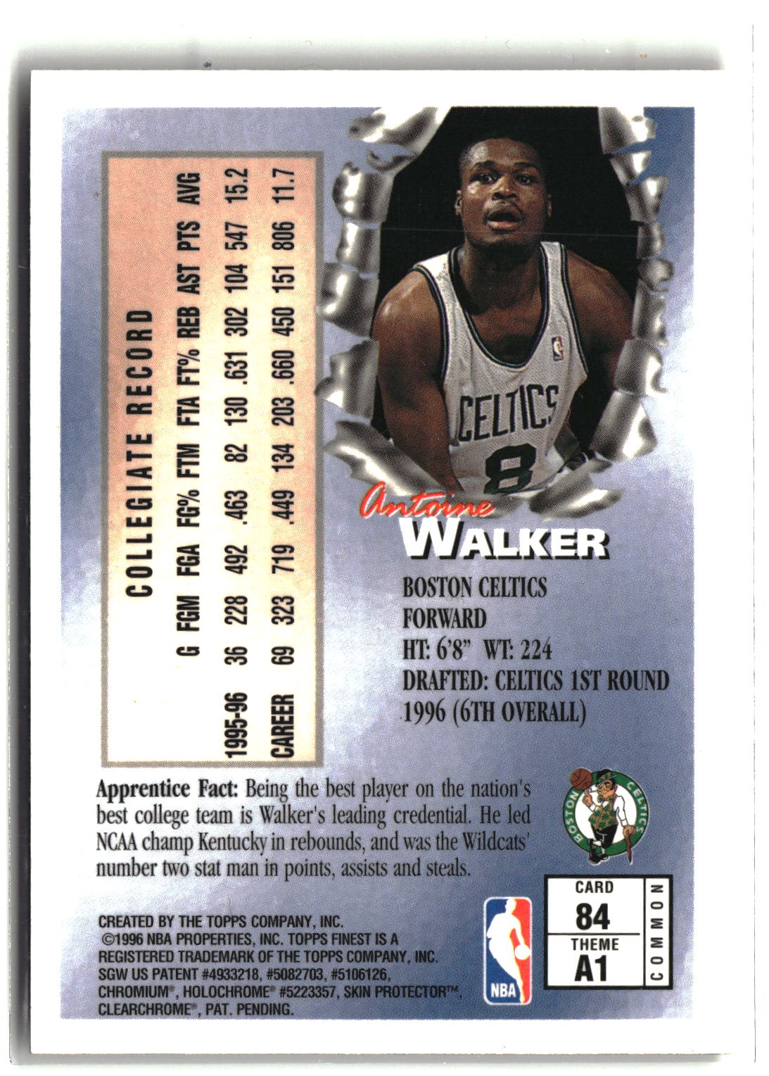 1996-97 Finest #84 Antoine Walker-2