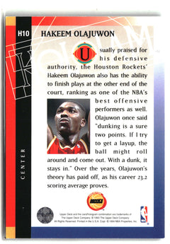 1993-94 Upper Deck Holojams #H10 Hakeem Olajuwon-2