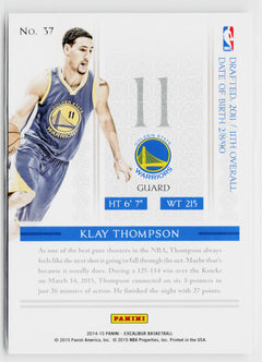 2014-15 Panini Excalibur #37 Klay Thompson-3