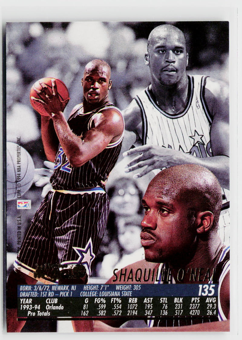 1994-95 Ultra #135 Shaquille O'Neal-2
