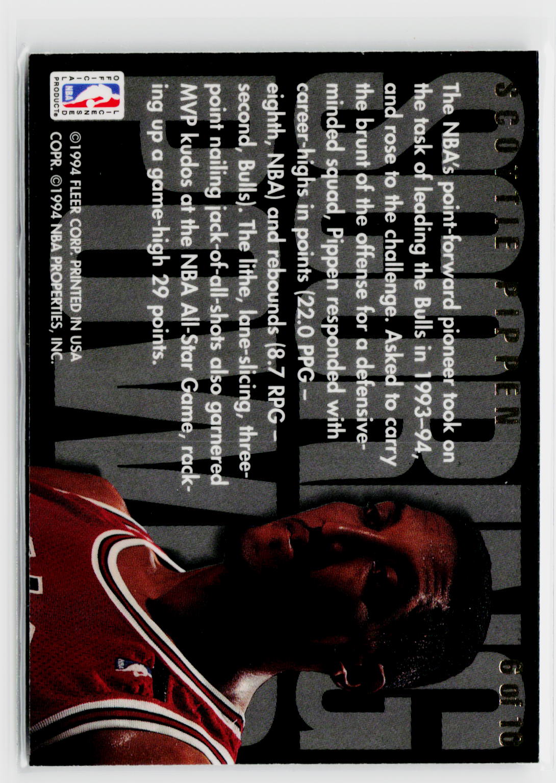 1994-95 Flair #6 Scottie Pippen Scoring Power-2