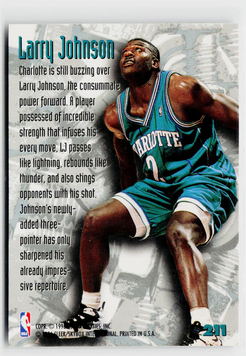 1995-96 Metal #211 Larry Johnson-2