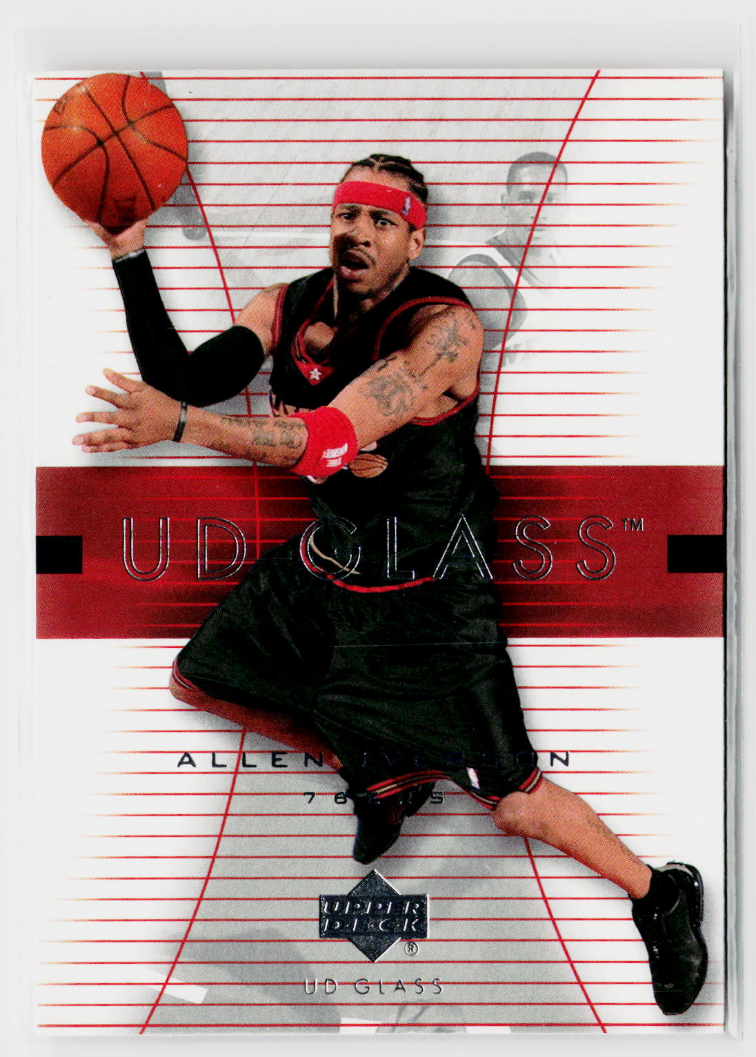 2003-04 UD Glass #43 Allen Iverson-3