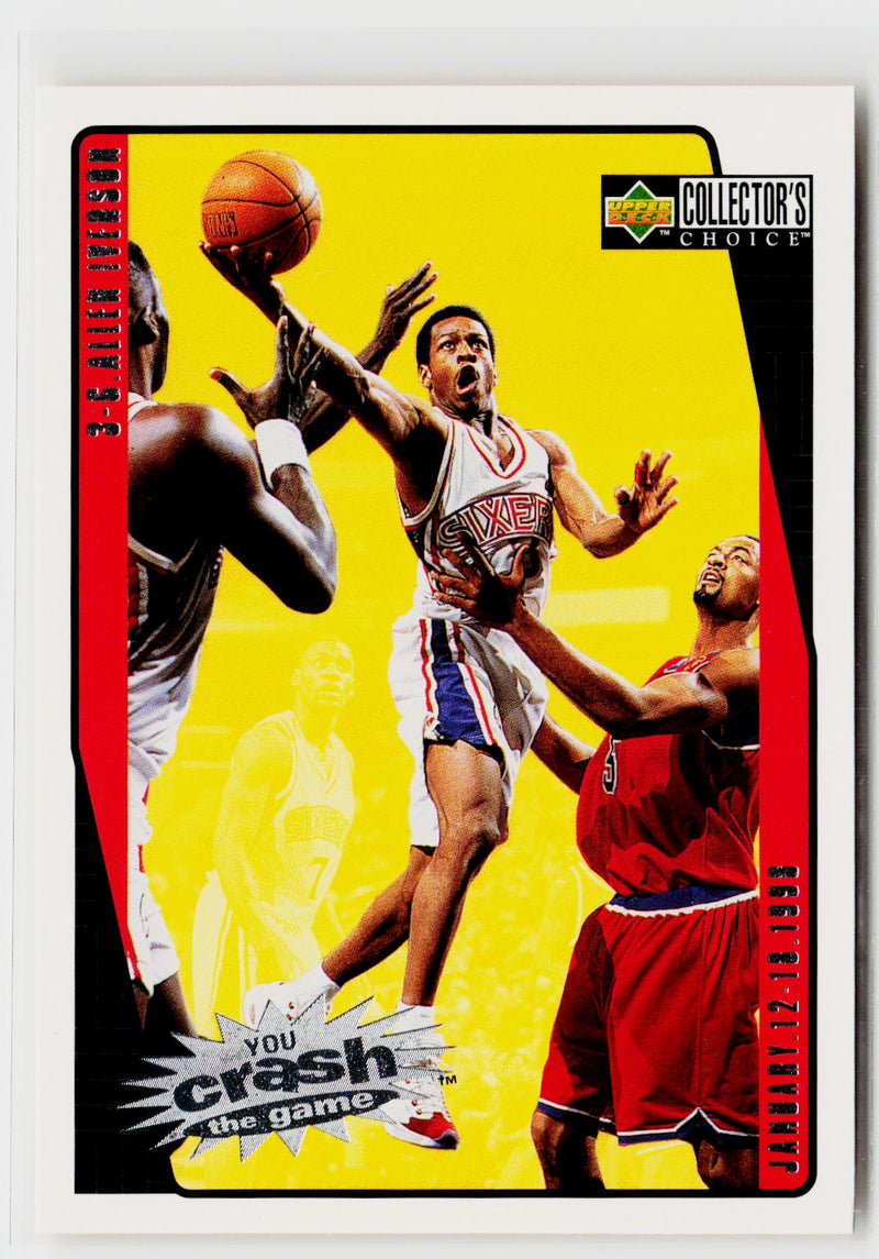 1997-98 Collector's Choice #C20b Allen Iverson You Crash the Game Scoring-1