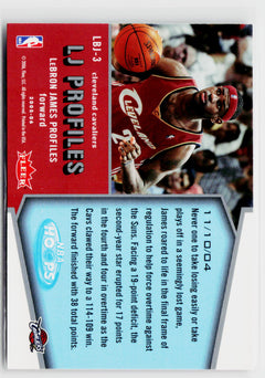 2005-06 Hoops #LBJ-3 LeBron James LJ Profiles-2