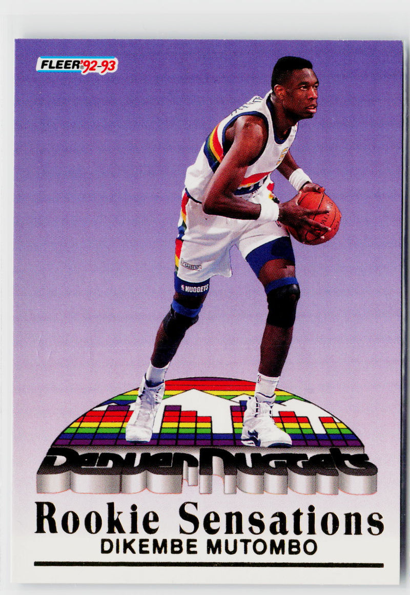 1992-93 Fleer #7 Dikembe Mutombo Rookie Sensations-1