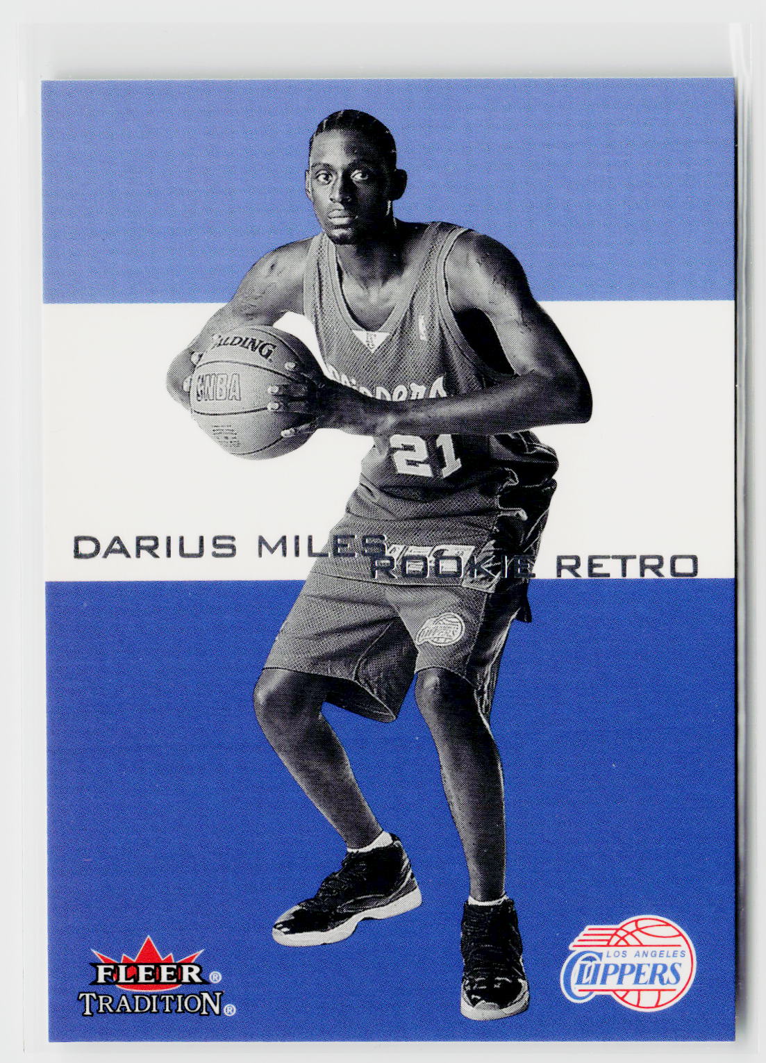 2000-01 Fleer Tradition #4 RR Darius Miles Rookie Retro-1