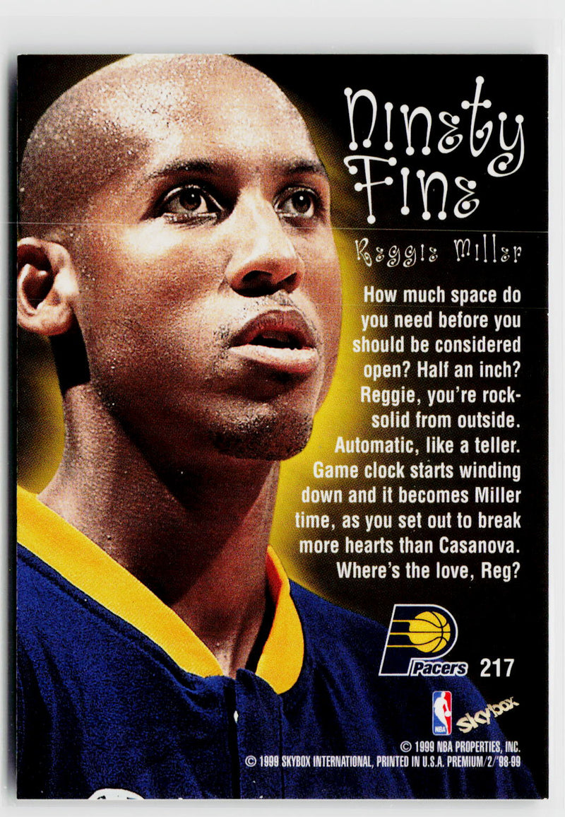 1998-99 SkyBox Premium #217 Reggie Miller-8