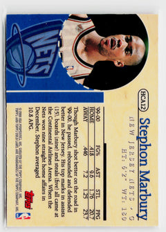 2000-01 Topps Gold Label #HCA12 Stephon Marbury Home Court Advantage-6