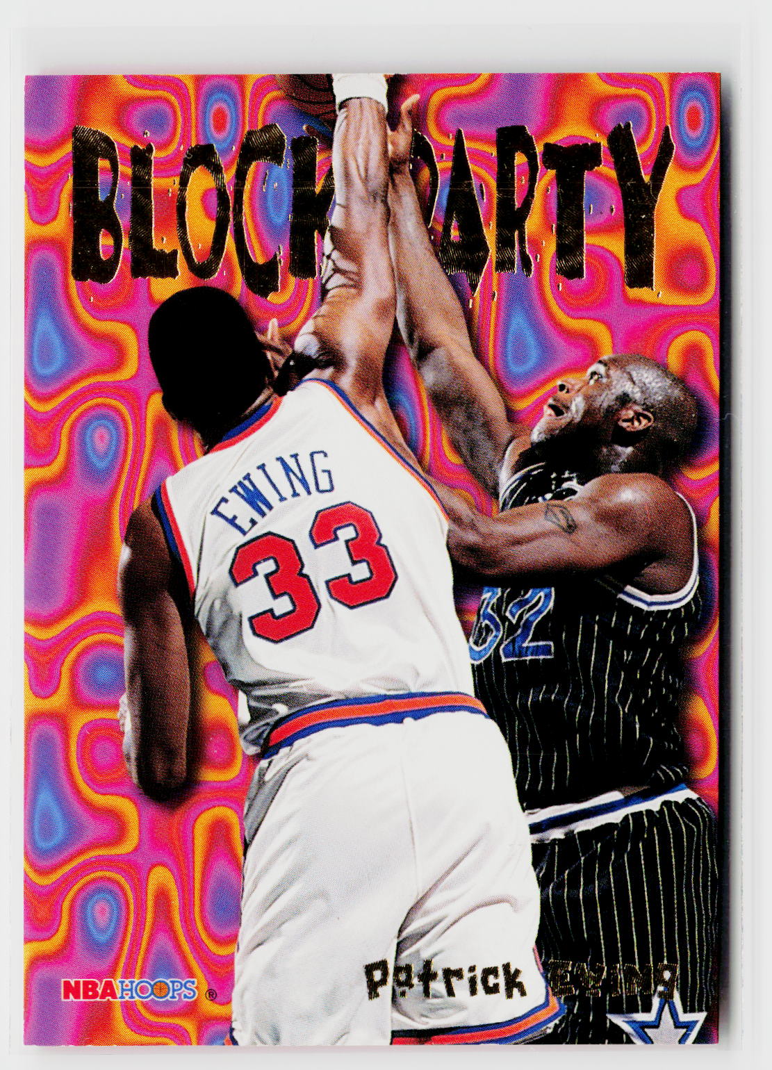 1995-96 Hoops #9 Patrick Ewing Block Party
