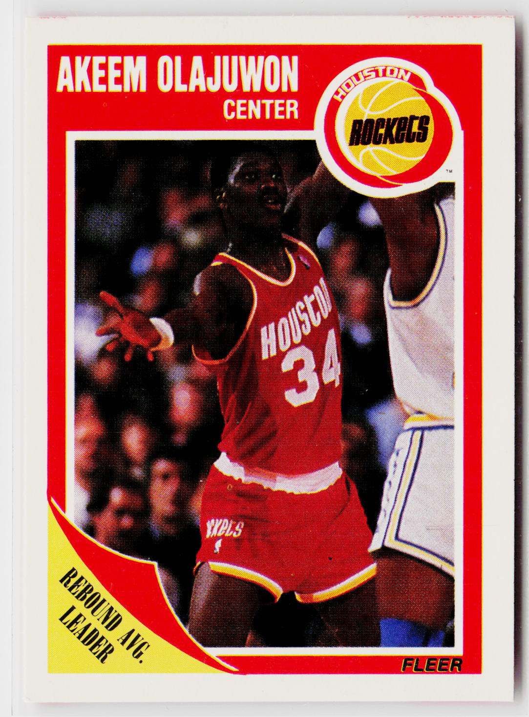 1989-90 Fleer #61 Akeem Olajuwon