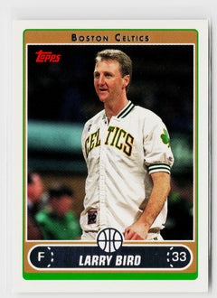 2006-07 Topps #33u Larry Bird Smiling in warmup jacket-1