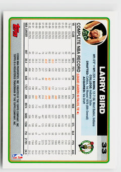 2006-07 Topps #33ae Larry Bird Driving on Bobby Jones-2