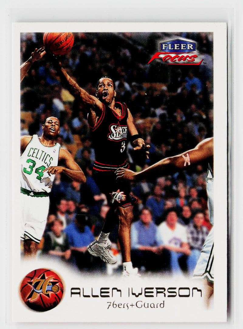 1999-00 Fleer Focus #18 Allen Iverson-1