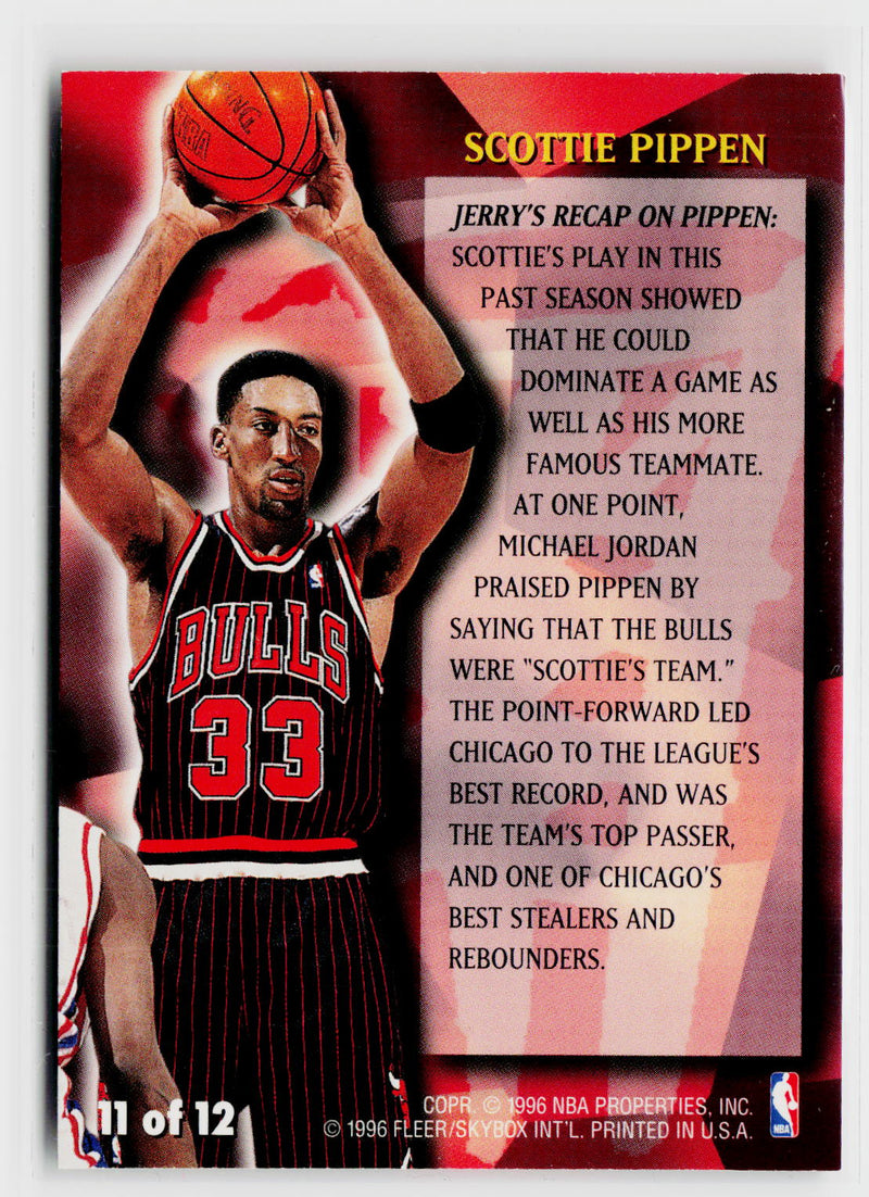 1996-97 Fleer #11 Scottie Pippen Stackhouse's All-Fleer-2
