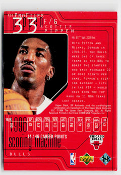 1997-98 SP Authentic #P28 Scottie Pippen ProFiles Level 1-2