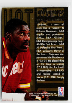1994-95 Flair #11 Hakeem Olajuwon Hot Numbers-2