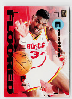 1994-95 SkyBox E-Motion #38 Hakeem Olajuwon-1