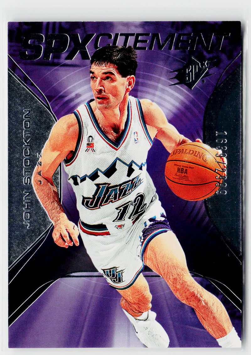 2006-07 SPx #SPX-40 John Stockton SPXcitement #/2999-1
