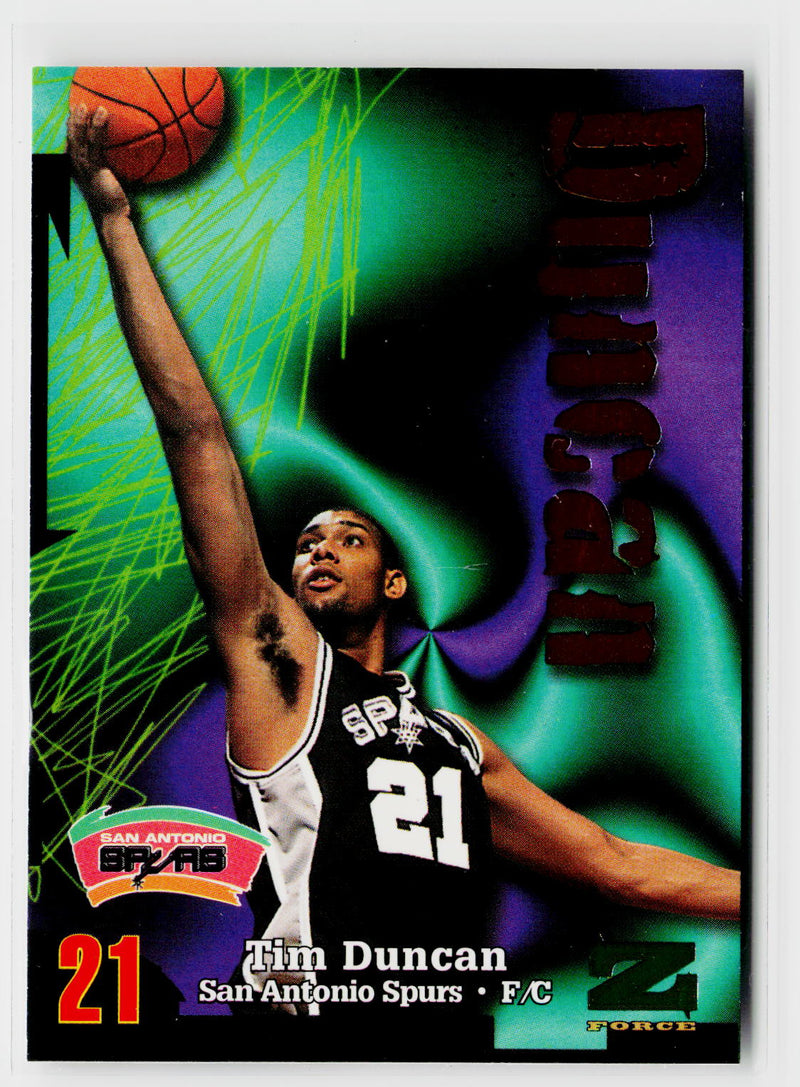 1997-98 SkyBox Z-Force #111 Tim Duncan-1