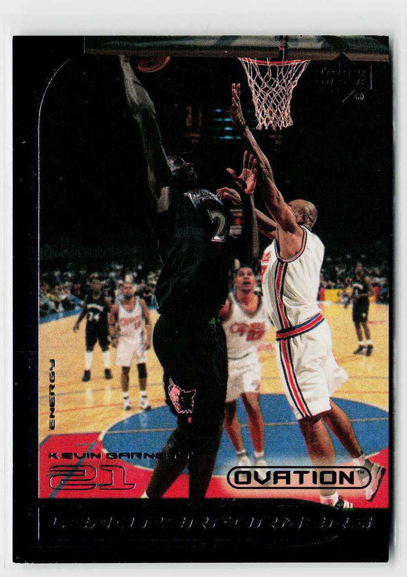 1999-00 Upper Deck Ovation #LP2 Kevin Garnett Lead Performers-3