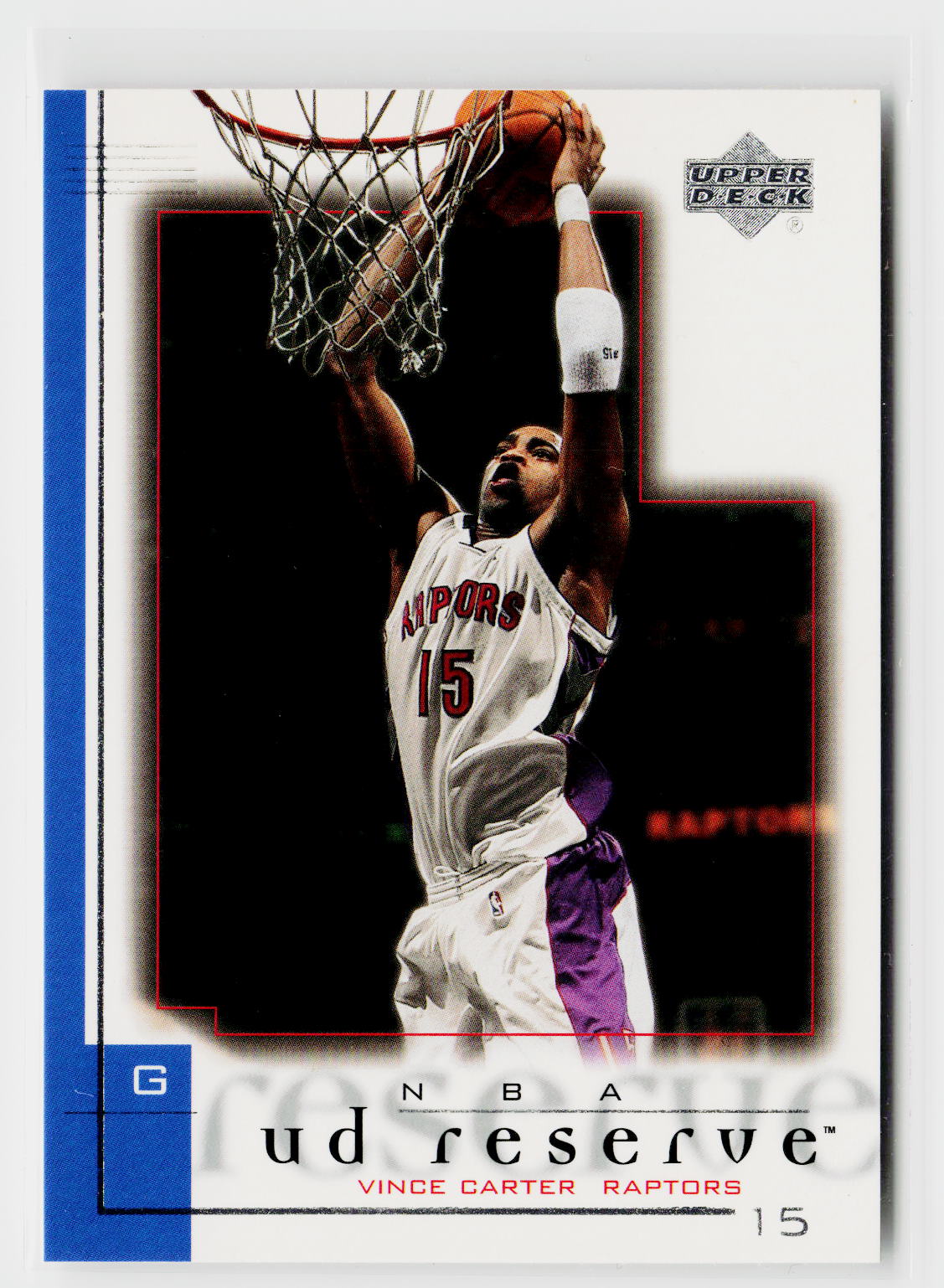 2000-01 UD Reserve #79 Vince Carter