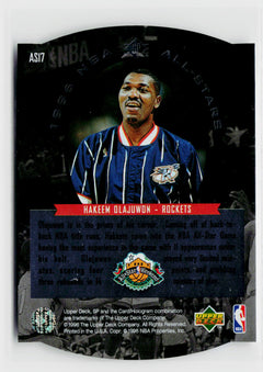 1995-96 SP #AS17 Hakeem Olajuwon All-Stars-2