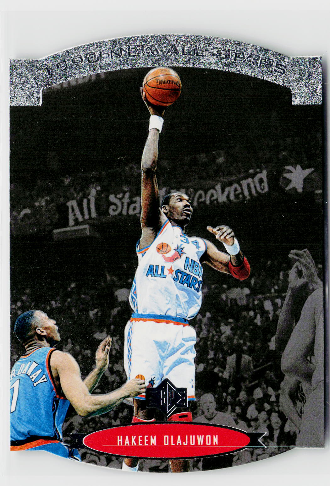 1995-96 SP #AS17 Hakeem Olajuwon All-Stars-1
