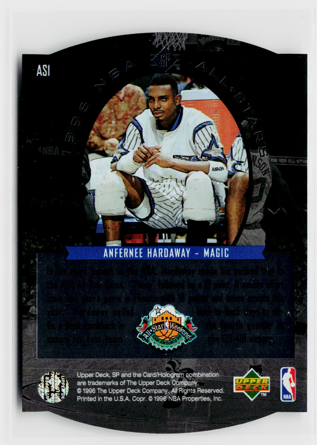 1995-96 SP #AS1 Anfernee Hardaway All-Stars-2