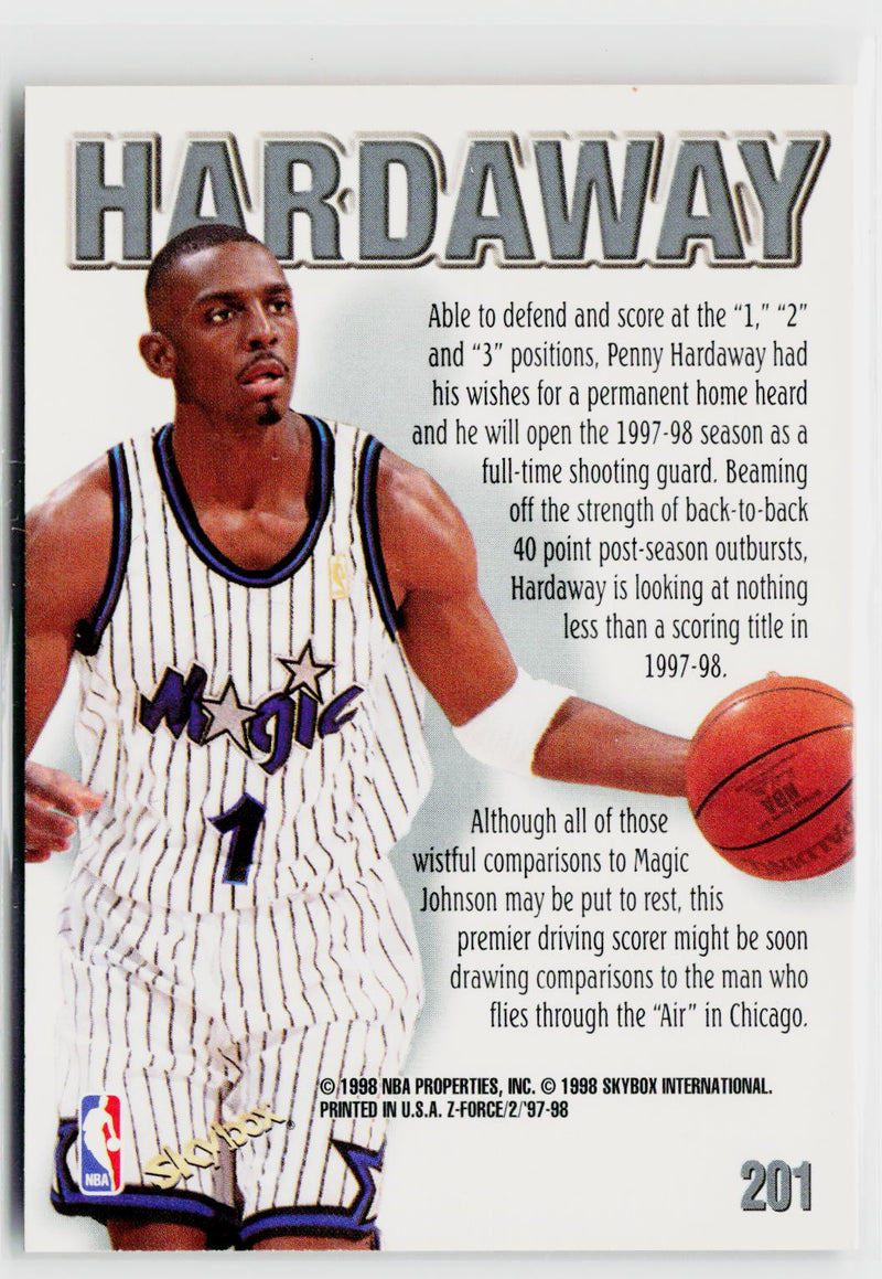 1997-98 SkyBox Z-Force #201 Anfernee Hardaway-2