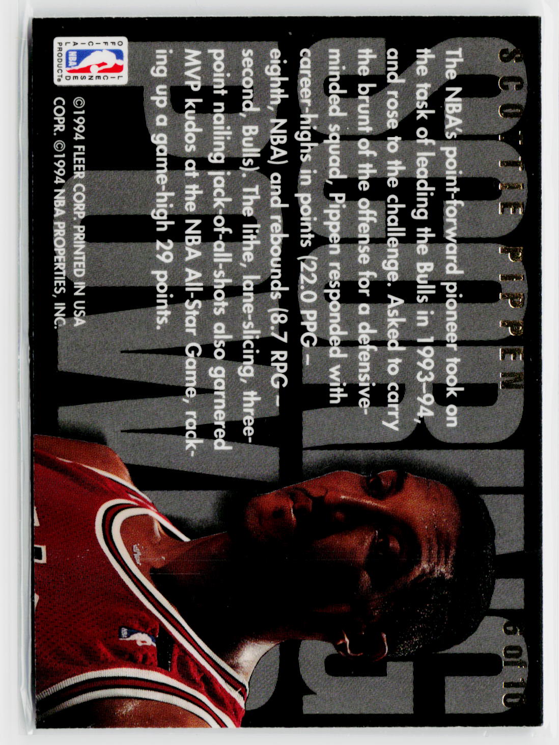 1994-95 Flair #6 Scottie Pippen Scoring Power-2