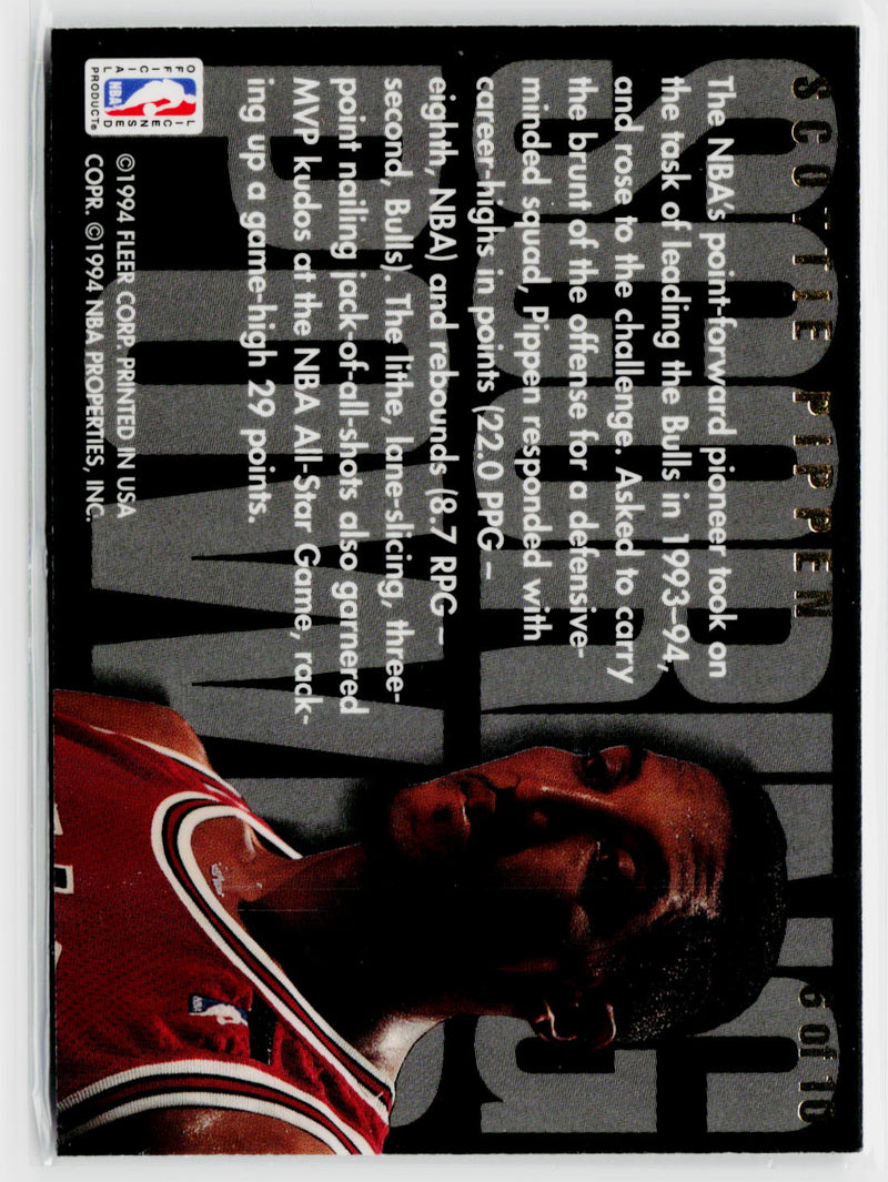 1994-95 Flair #6 Scottie Pippen Scoring Power-2