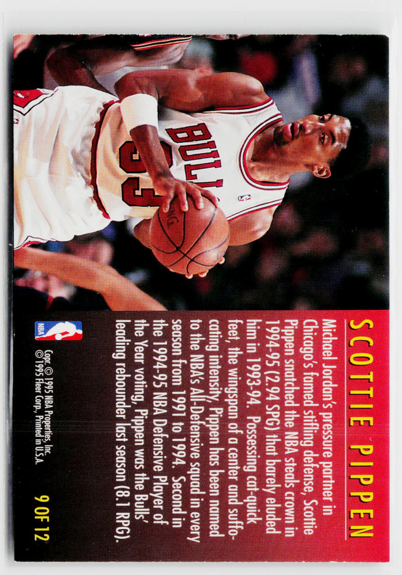1995-96 Fleer #9 Scottie Pippen Total D-2