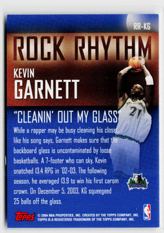2004-05 Topps #RR-KG Kevin Garnett Rock Rhythm-2