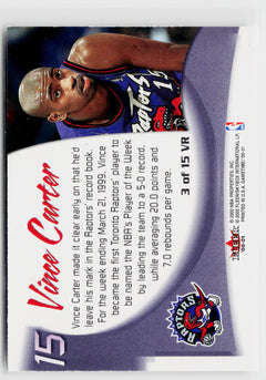 2000-01 Fleer Game Time #3 VR Vince Carter Vince and the Revolution-2