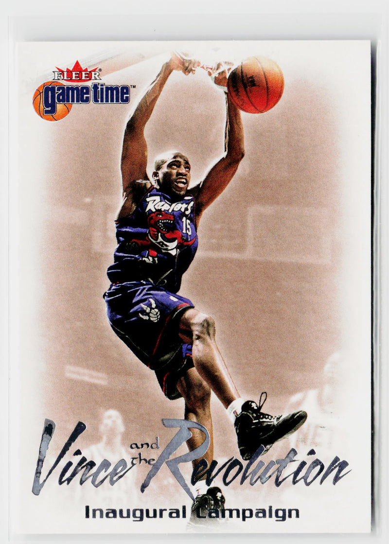 2000-01 Fleer Game Time #3 VR Vince Carter Vince and the Revolution-1