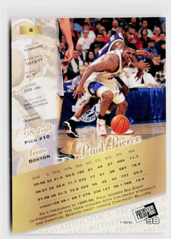 1998 Press Pass Authentics #8 Paul Pierce-2