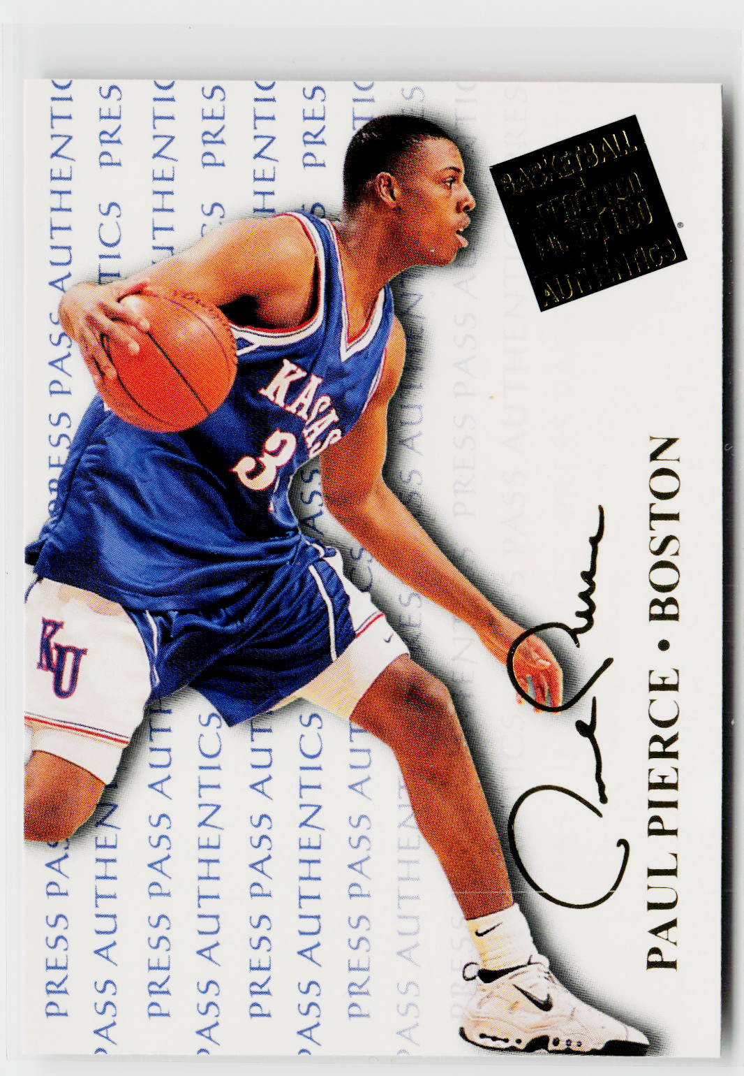 1998 Press Pass Authentics #8 Paul Pierce-1