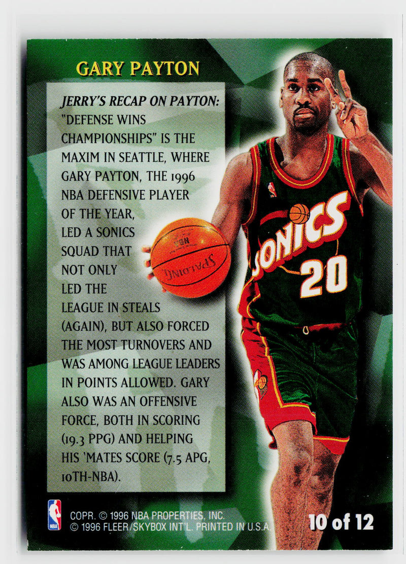 1996-97 Fleer European #10 Gary Payton Stackhouse's All-Fleer-2